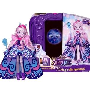 Magic Mixies Luna Butterfly Pixie Supreme 10.5” Doll 50+ Lights & Sounds New